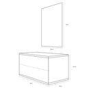 Mobile da Bagno sospeso Giava 05 Wengé TFT