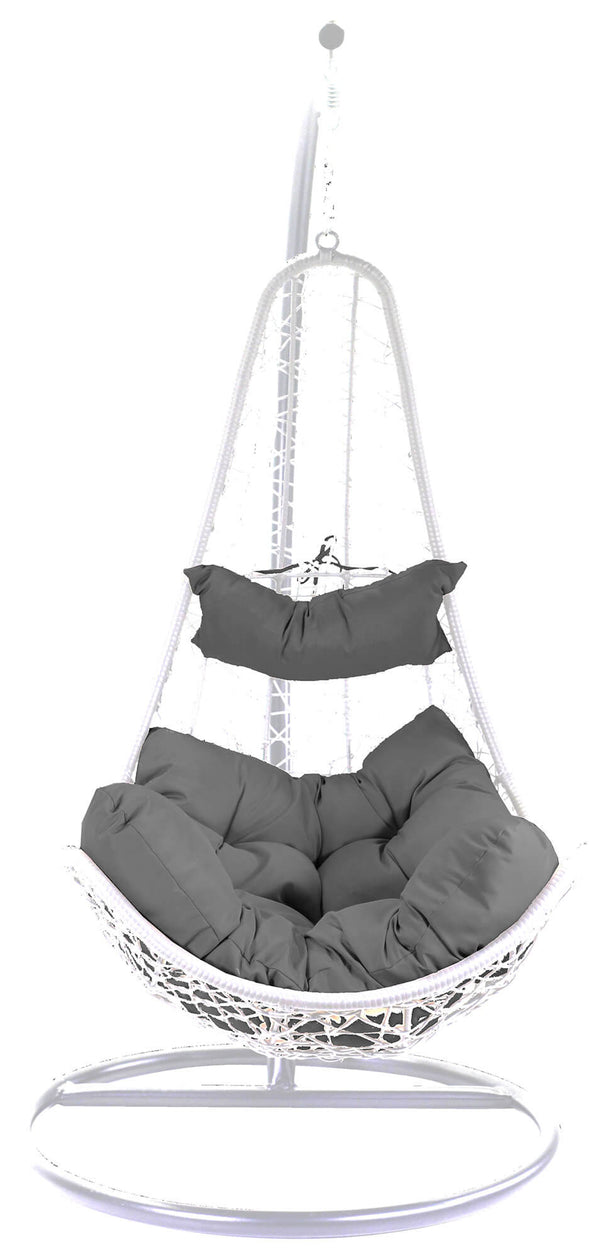 Hamac de jardin Dondolina 82x65x124 cm en polyrotin Rialto blanc acquista