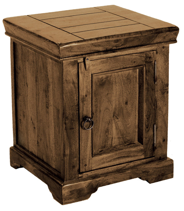 online Table de Chevet 1 Porte en Bois Adami Antic Chiaro