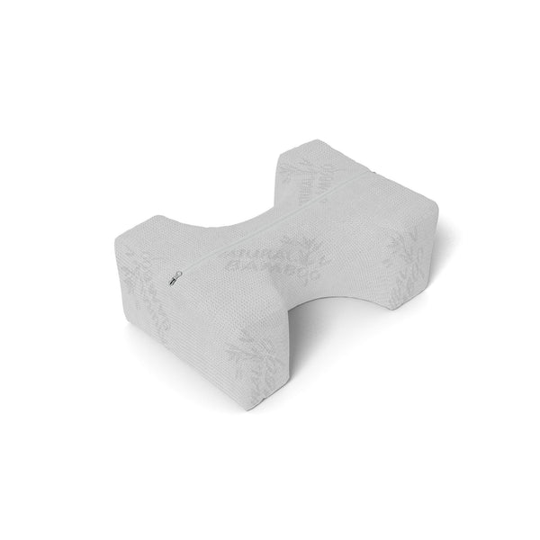 Coussin Postural en Bambou pour Jambes Sciatiques Dos en Polyuréthane Blanc sconto