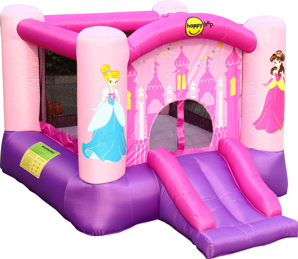 sconto Château Carrousel Gonflable Princesses Princesses avec Pompe Incluse Happy Hop