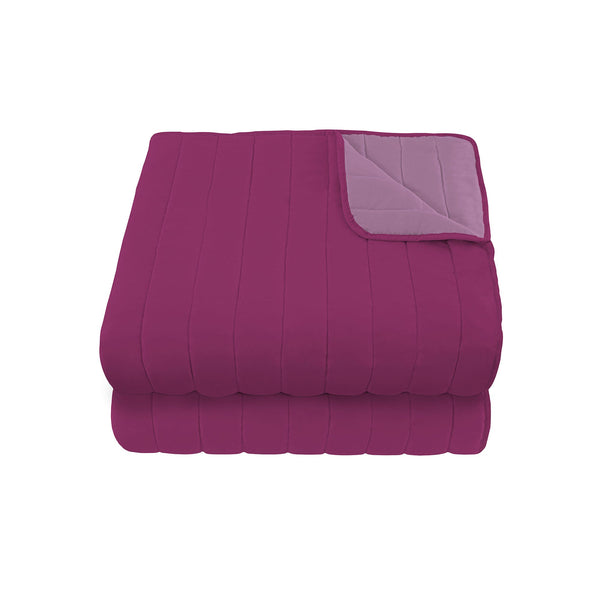 Couette Double Face 100gr Lilas/Fuxia Différentes Tailles sconto