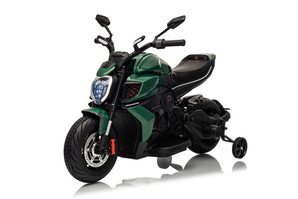 prezzo Moto Elettrica per Bambini Licenza Ufficiale Ducati Diavel 12V con Rotelle di Supporto Verde