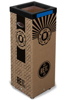 Contenitore per Rifiuti Carta Cover Superiore in Plastica 39x39x 83,4 cm in Cartone   