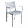 Fauteuil Eveline 58,5x55,2x84 cm en Polypropylène Gris