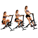 Attrezzo Total Fitness Allenamento Palestra Cardio Addominali Crunch Pieghevole Struttura in Acciaio Inox      