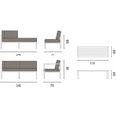 Set da Giardino in Alluminio Vorghini Maracanà Tortora