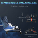 Pedaliera per Riabilitazione Mini Cyclette in Acciaio e ABS Nera