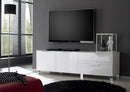 Mobile TV 2 Porte 2 Cassetti 53x180x45cm TFT  Sola Bianco Lucido