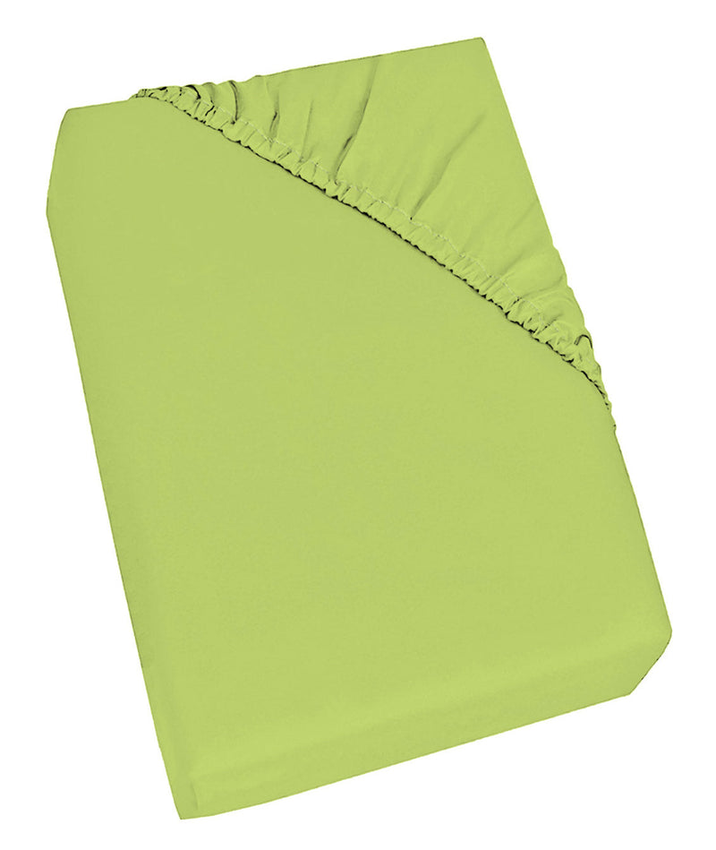 Lenzuolo Sotto con Angoli ed Elastico Tinta Unita Verde Acido