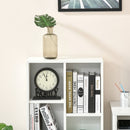 Libreria Moderna a Cubi con 7 Ripiani 50x24x106 cm in Legno Truciolato Bianca