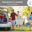 Lettino Prendisole in Acciaio Pieghevole Reclinabile Crema 