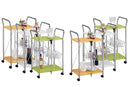 Carrello da Cucina Pieghevole Bianco in Acciaio Tosini TA019W
