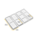 Set Organizer per Cassetti da Bagno Laterali in Plastica Emuca Tidy Grigio Antracite