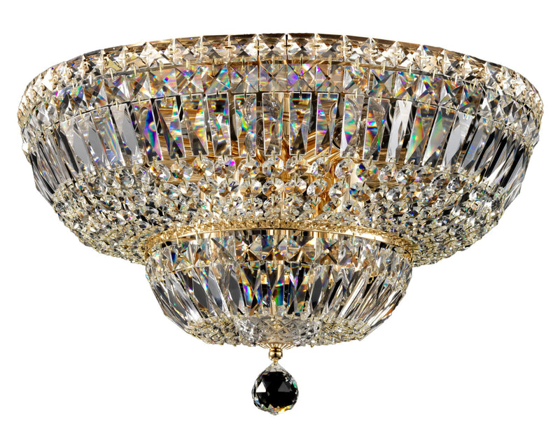 Lampadario Royal Classic in Metallo Basfor Oro Antique
