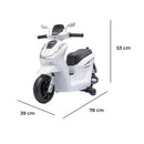 Scooter Elettrico per Bambini 78x39x53 cm Licenza Honda SH125 Small Bianco