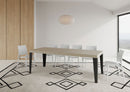 Tavolo Allungabile 120-224x90x77 cm Flame Premium Cashmere Telaio Antracite