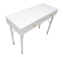 Console Luxy 100x40x79 cm in Legno e MDF e in Ferro Bianco e Oro
