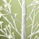 Albero di Natale 180 cm con 180 Luci LED 3 Livelli di Luminosità per Interni ed Esterni Bianco      