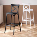 Set 4 Sgabelli 40x36x91 cm in Polipropilene Pompei Bianco