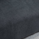 Divano 2 Posti Moderno in Stile Nordico 145x76x88 cm con Schienale Trapuntato in Tessuto Grigio