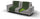 Housse d'assise de canapé matelassée en microfibre double face vert pomme/vert foncé