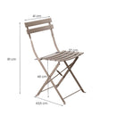 Set Tavolino e 2 Sedie Pieghevoli da Giardino Teresa Talpa