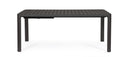 Tavolo Allungabile da Giardino 180/240x100x77.5 cm in Alluminio Kiplin Antracite
