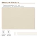 Tenda da Sole Avvolgibile 3.65x2.5m in Poliestere e Alluminio Beige 