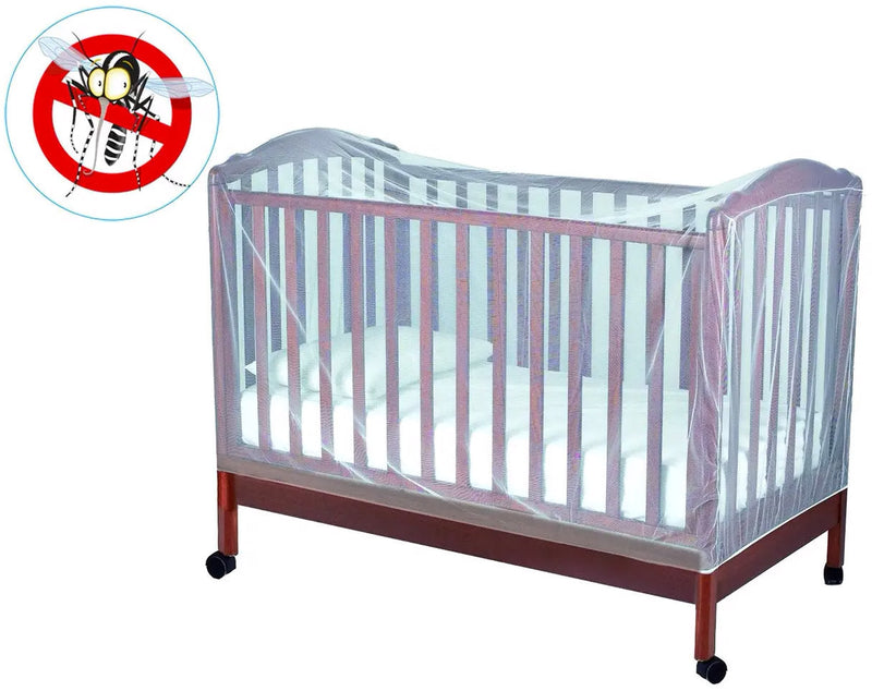Zanzariera Universale 145x74x82,5 cm per Culla Lettino da Campeggio Bianca