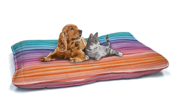 online Coussin Rembourré pour Chiens et Chats 60x100 cm en Microfibre Arc-en-Ciel
