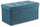 Pouf Coffre Coffre Coffre en Velours Soriani Bleu