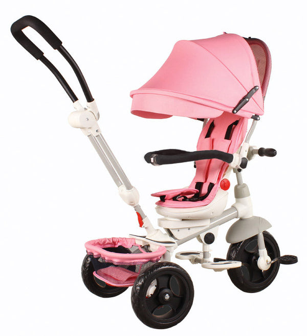 online Miller Baby Swing Poussette tricycle rose avec siège pivotant à 360°