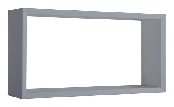 prezzo Etagère Cube Murale 70x35x15,5 cm en Fibre de Bois Artù Sasso Gris