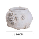 Vaso Conchiglie e Coralli Ø 56x39 cm