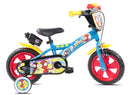 Bicicletta per Bambini 12" Marvel Spidey Freno Caliper e Stabilizzatori in Acciaio Hi-Ten Azzurro