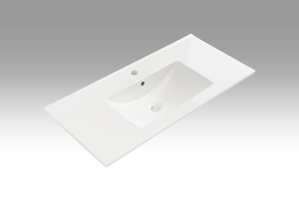 online Lavabo Rectangulaire Encastrable Céramique 101x46,5x2cm Blanc TFT