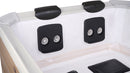 Vasca Idromassaggio da Esterno Spa Smontabile 160x160x65 cm 6 Persone Oslo Amber Pannello OLED