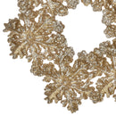 Set 12 Coroncina con Glitter Ø13 cm Oro