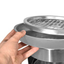 Cestino Gettacarte Posacenere da Parete Ø24,5 cm in Acciaio 10L per Interno Esterno