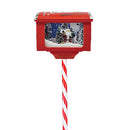 Buca delle Lettere Babbo Natale Cassetta Postale Luminosa Natalizia 27x20x150 cm