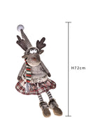 Alce Pupazzo Seduta H72 cm Multicolor