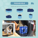 Piscina Rigida per Cani Taglia Piccola 35 Kg Ø100x30 cm in PVC e Truciolare Blu