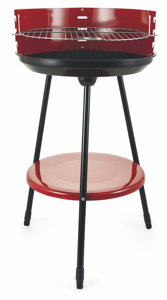 Barbecue a Carbone Carbonella Rotondo Ø42 cm Soriani Sun-day Rosso