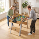 Calcio Balilla Tavolo da Gioco 121x87x 77 cm 22 Giocatori Segnapunti Manuali Legno Naturale Verde      