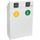 Pattumiera per Raccolta Differenziata 2 Scomparti 120 L 60x30x96 cm in Acciaio Verniciato Bianco