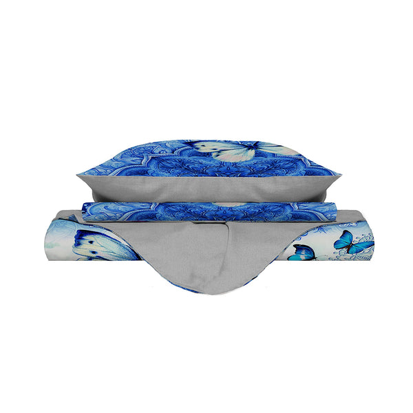 Housse de couette double avec impression sur le sac et taies d'oreiller Kio634 acquista