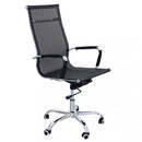 Poltrona da Ufficio Kristy 60x60x115/125 h cm in Poliuretano Nero