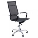 Poltrona da Ufficio Kristy 60x60x115/125 h cm in Poliuretano Nero