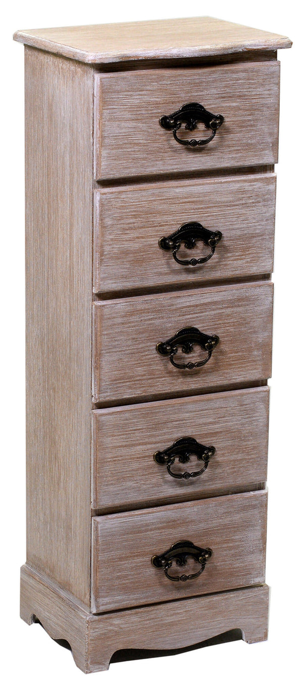 Commode en bois 5 tiroirs Stuttgart sconto